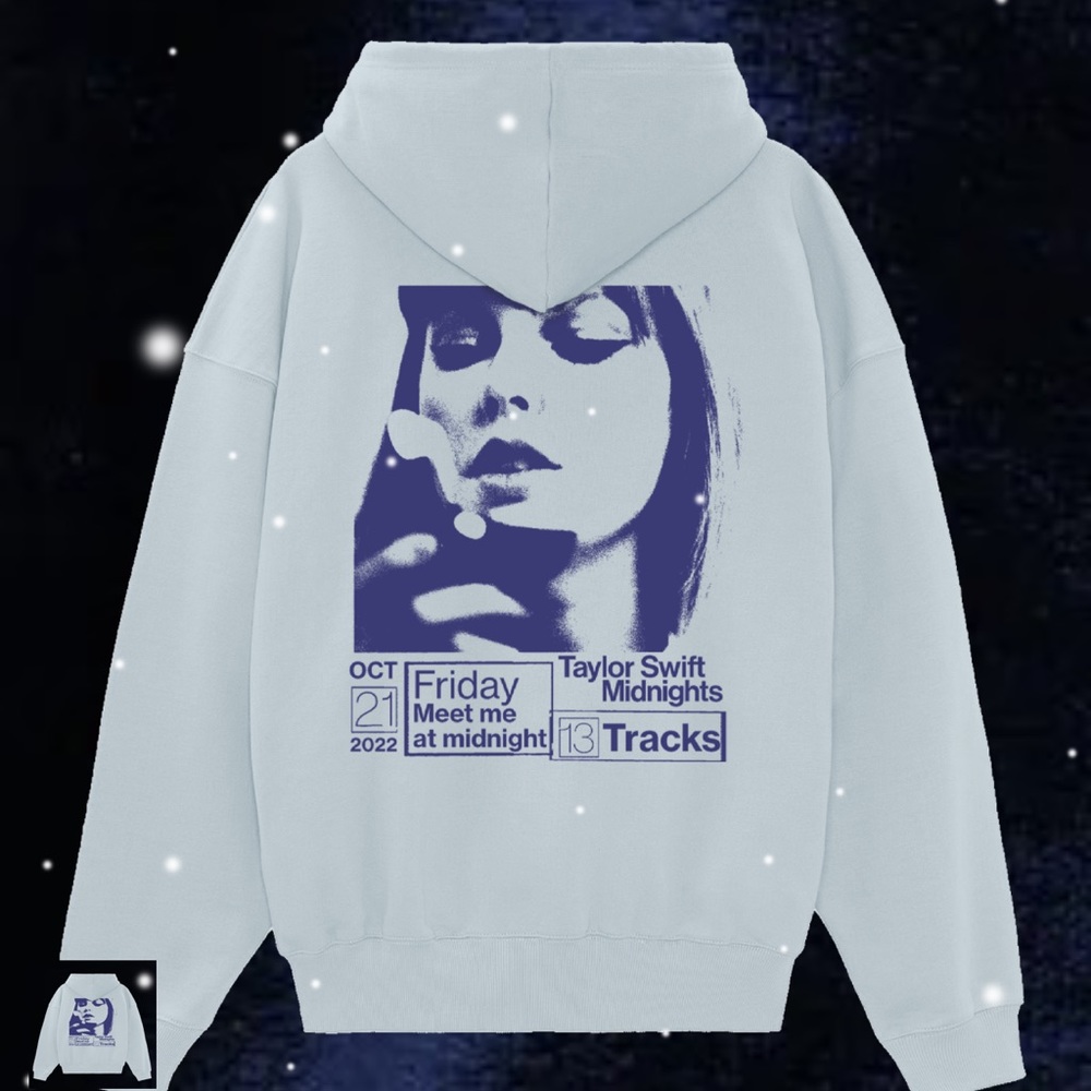 Taylor swift blue midnights hoodie